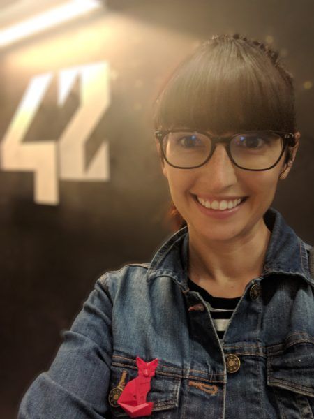 une entrepreneuse à l'école 42